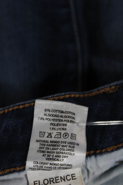 DL1961 Womens Skinny Jeans Blue Mid Rise Button Cotton Blend Size 28