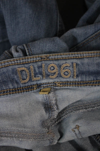 DL1961 Women Skinny Jeans Blue Cotton Blend Mid Rise Size 28