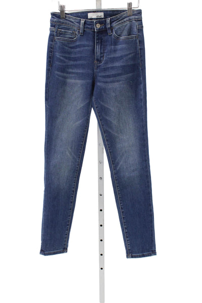 Vervet Women Skinny Jeans Blue High Rise Cotton Blend Size 27