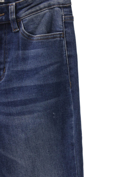 Vervet Women Skinny Jeans Blue High Rise Cotton Blend Size 27