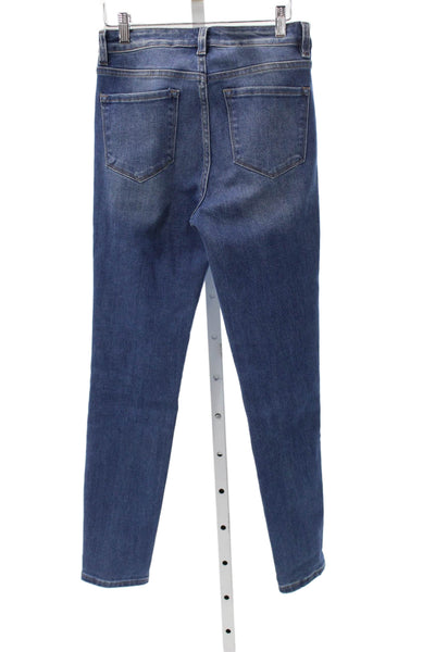 Vervet Women Skinny Jeans Blue High Rise Cotton Blend Size 27
