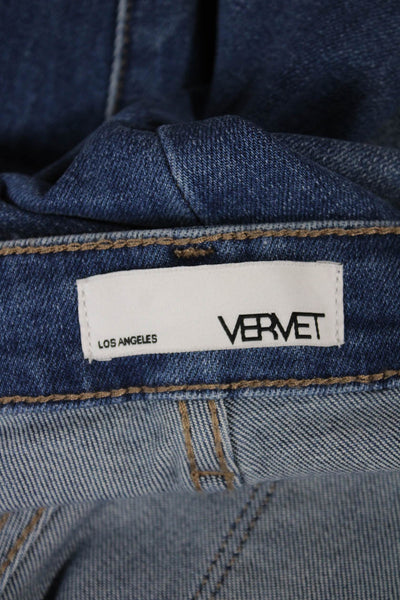 Vervet Women Skinny Jeans Blue High Rise Cotton Blend Size 27