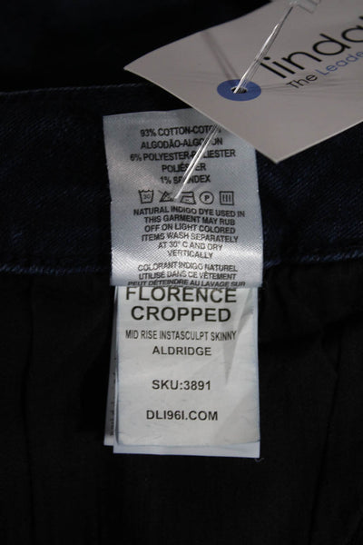 DL1961 Womens Cropped Blue Jeans Mid Rise Cotton Inseam 22 Size 27