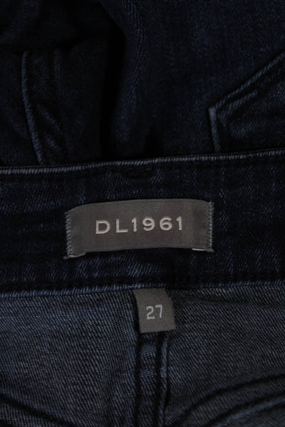 DL1961 Womens Cropped Blue Jeans Mid Rise Cotton Inseam 22 Size 27