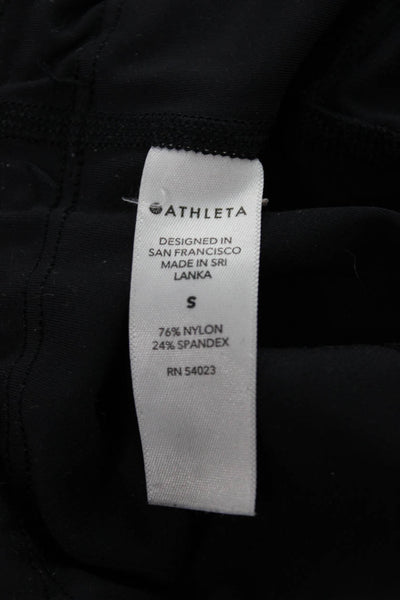 Athleta Womens Athletic Nylon Shorts Black Size S
