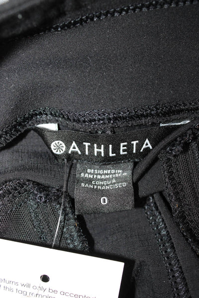 Athleta Womens Black Nylon Jogger Pants Size 0