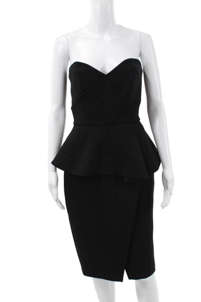Derek Lam 10 Crosby Womens Pencil Dress Black Sweetheart Sleeveless Size 4
