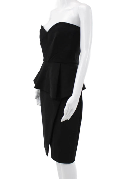 Derek Lam 10 Crosby Womens Pencil Dress Black Sweetheart Sleeveless Size 4