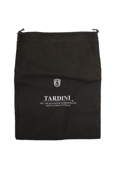 Tardini Womens Genuine Leather 1.5" Crystal Accent Buckle Belt Black Size 36