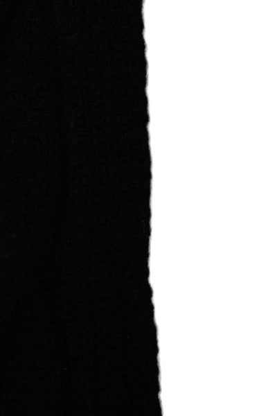 J Crew Womens Cashmere Cable Knit Scarf Black Size One Size