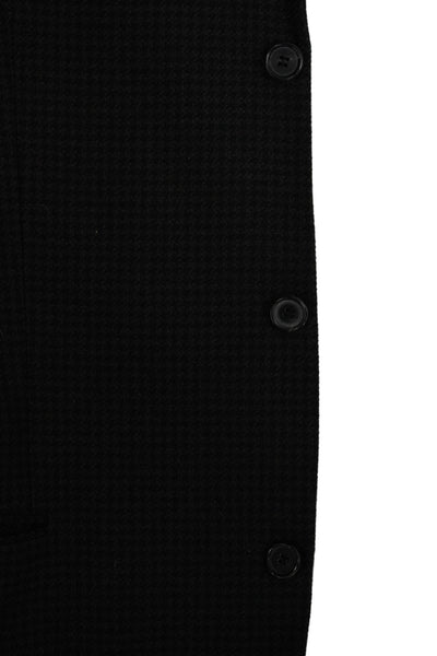 Boss Hugo Boss Mens Black Check Virgin Wool Blazer Size 42