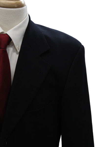 Boss Hugo Boss Mens Suit Jacket Black Wool Blend Size 42