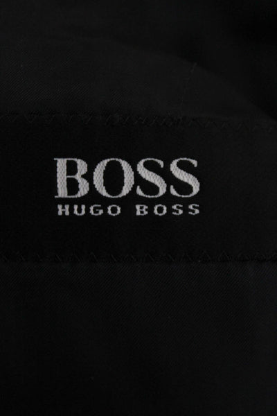 Boss Hugo Boss Mens Suit Jacket Black Wool Blend Size 42