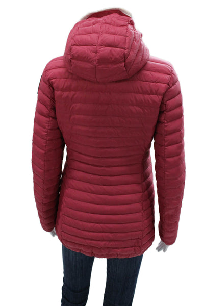 Parajumpers Womens Puffer Jacket Ivory Zip Long Sleeve Size XS