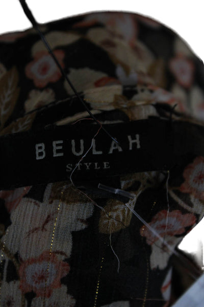 Beulah Women Fit & Flare Floral Knee Length Long Sleeve Dress Size S