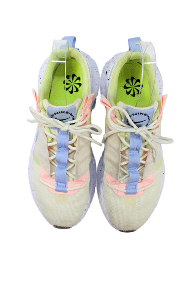 Nike Womens Lace Up Low Top Sneakers Multicolor Size 8