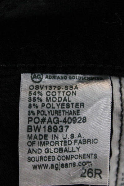 AG Adriano Goldschmied Women Skinny Jeans Black Mid Rise Inseam 26 Size 26