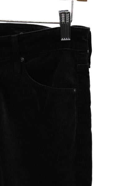 AG Adriano Goldschmied Women Skinny Black Pants Cotton Mid Rise Size 26