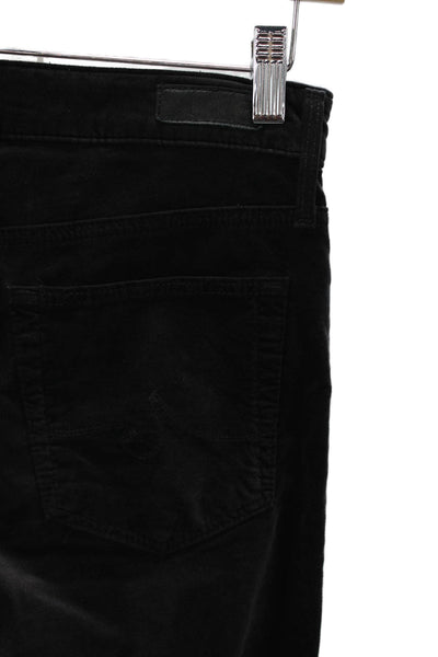 AG Adriano Goldschmied Women Skinny Black Pants Cotton Mid Rise Size 26