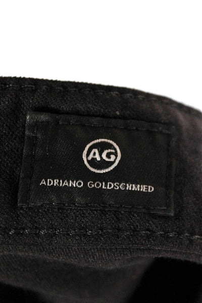 AG Adriano Goldschmied Women Skinny Black Pants Cotton Mid Rise Size 26