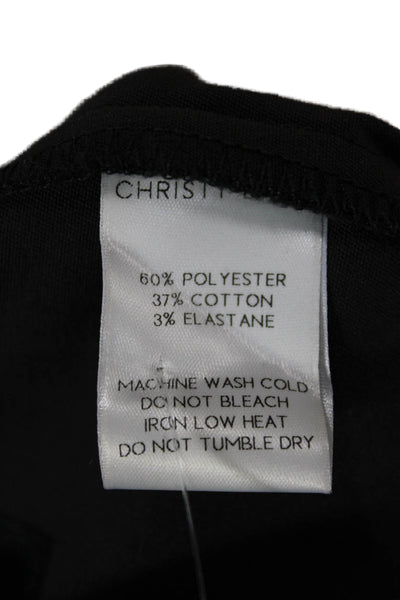 Christy Lynn Women Black Dress Pants Polyester Zip Inseam 28 Size 0