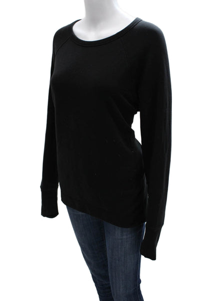 Athleta Women Basic Casual Crewneck Tencel Lyocell Sweater Black Size M