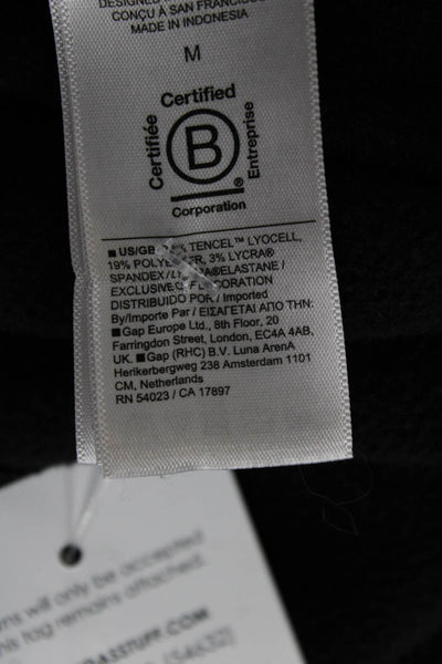 Athleta Women Basic Casual Crewneck Tencel Lyocell Sweater Black Size M