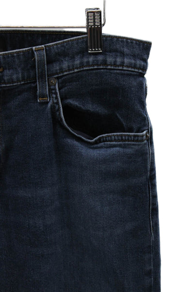 J Brand Mens Straight Jeans Blue Mid Rise Cotton Blend Inseam 30 Size 32