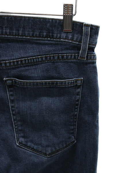 J Brand Mens Straight Jeans Blue Mid Rise Cotton Blend Inseam 30 Size 32