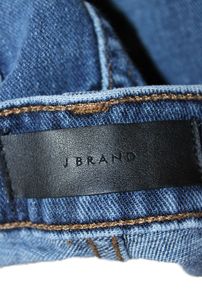 J Brand Mens Straight Jeans Blue Mid Rise Cotton Blend Inseam 30 Size 32