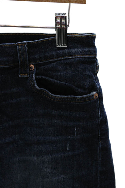 J Brand Womens Cut-Off Shorts Blue Cotton Button Size 28
