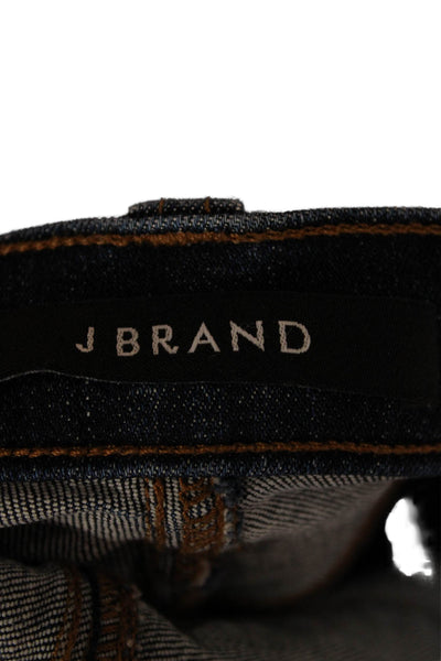J Brand Womens Cut-Off Shorts Blue Cotton Button Size 28