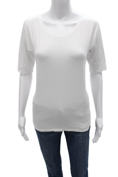 Feel The Piece Womens Basic Scoop Neck Rayon Short Sleeve T-Shirt Size XS