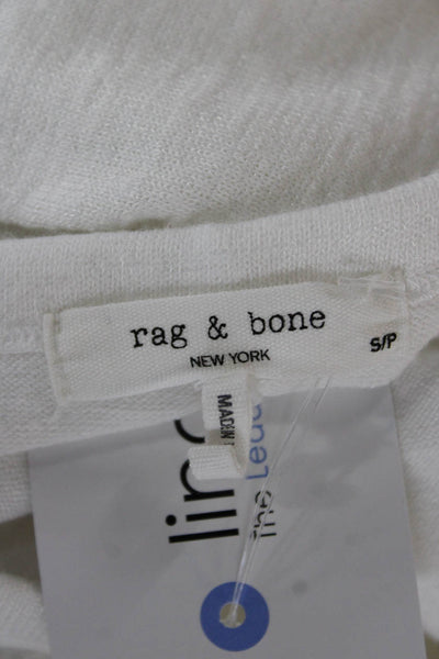 Rag & Bone Womens Tank Dress White Rayon Sleeveless Crew Neck Long Size S