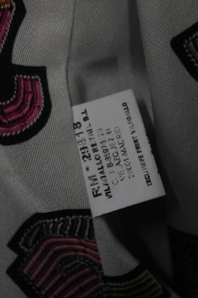 Vilagallo Women Blazer Black Rayon Blend Button Long Sleeve Size 38