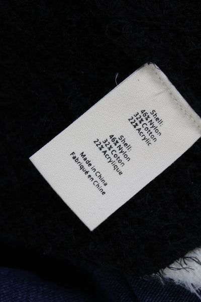 L'Agence Women Cardigan Black V-Neck Long Sleeve Nylon Size S