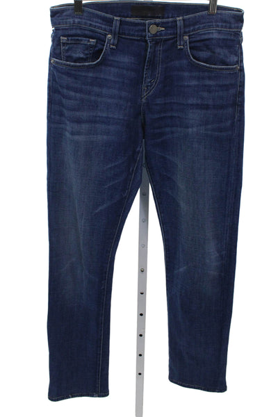 J Brand Womens Skinny Jeans Blue Mid Rise Button Size 30