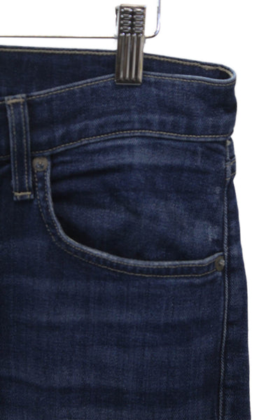 J Brand Womens Skinny Jeans Blue Mid Rise Button Size 30