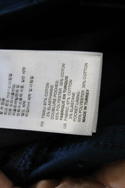 Sandro Mens Chino Pants Blue Cotton Size 33