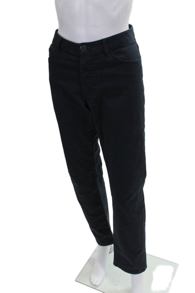 Theory Womens Chino Pants Blue Cotton Button Inseam 30 Size 31