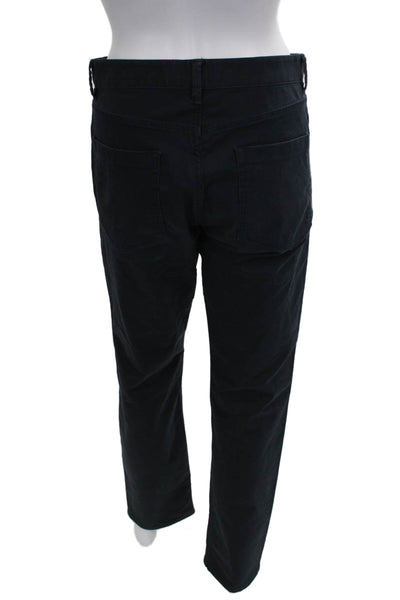 Theory Womens Chino Pants Blue Cotton Button Inseam 30 Size 31
