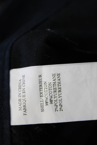 Theory Womens Chino Pants Blue Cotton Button Inseam 30 Size 31