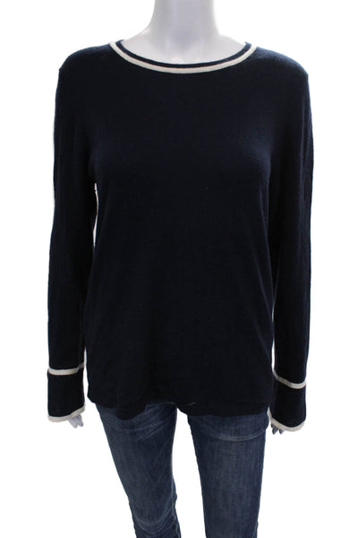 The Cashmere Project Womens Cashmere Pullover Sweater Blue Longsleeve Size L