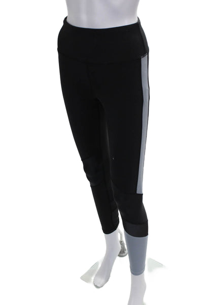 ALALA Womens Ankle Leggings Black Nylon Colorblock Size XS