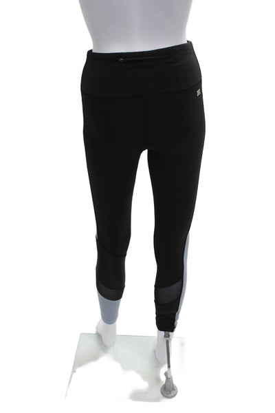 ALALA Womens Ankle Leggings Black Nylon Colorblock Size XS