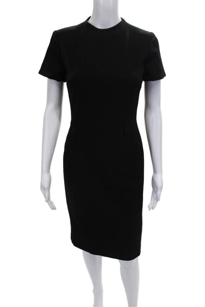 Ralph Lauren Black Label Womens Black Sheath Dress Short Sleeve Size 10