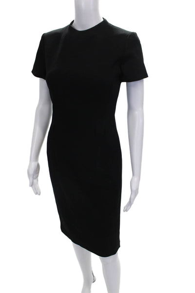 Ralph Lauren Black Label Womens Black Sheath Dress Short Sleeve Size 10