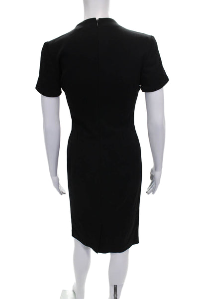 Ralph Lauren Black Label Womens Black Sheath Dress Short Sleeve Size 10