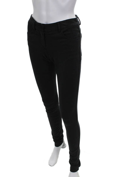 Theory Women Black Viscose Dress Pants Button Inseam 33 Size 2
