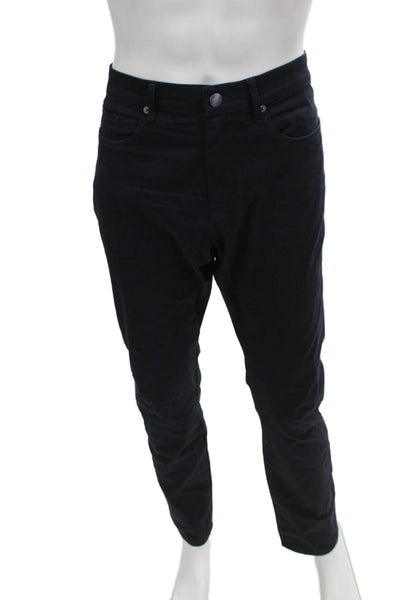 Frame Mens Slim Black Jeans Cotton Blend Button Size 34